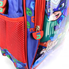 Mochila Infantil Costas Escolar Super Kids Vozz M3802 Azul