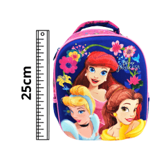 Mochila Infantil 3D Creche Princesas Disney Xeryus 10964