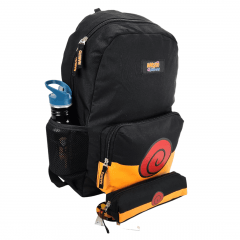 Mochila Naruto Costas com Estojo e Garrafa Pacific 7780404