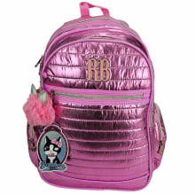 Mochila Rebecca Bonbon Metalizada Rosa para Notebook Clio Mochila Rebecca Bonbon Metalizada Rosa para Notebook Clio