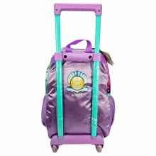 Mochila de Rodinha Sereia Mermaid Emoji Pacific com Pompom