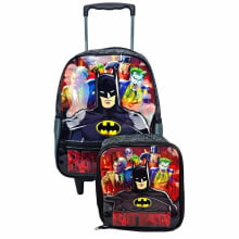 Kit Mochila de Rodinha Batman com Lancheira Térmica Xeryus - Ref 8840 Kit Mochila de Rodinha Batman com Lancheira Térmica Xeryus - Ref 8840