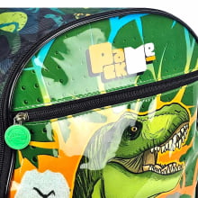 Kit Mochila de Rodinha Dinossauro T-Rex com Lancheira e Estojo - Pacific