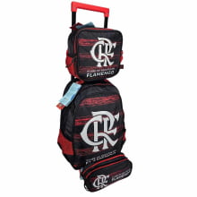 Kit Mochila de Rodinha Flamengo com Lancheira e Estojo Duplo Xeryus 16350