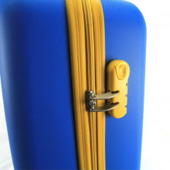 Mala de Bordo de Segredo 360º Azul com Amarelo Sestini 065168-04 Viagem