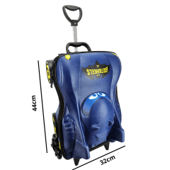 Mochila de Rodas Batwheels Batman Batmóvel 3D Com Lancheira Maxtoy 2810am23