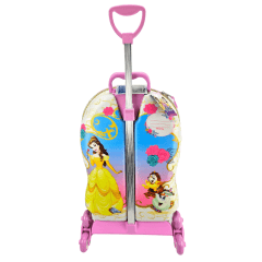 Mochila de Rodas Bela E A Fera 3D Com Lancheira Maxtoy 3855GM22