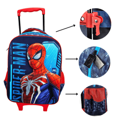 Mochila de Rodas Homem Aranha 3D Marvel Xeryus 11700 