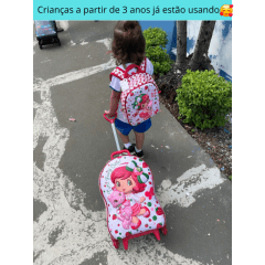 Mochila De Rodas Homem Aranha Carro 3D E Lancheira Maxtoy 3800AM23