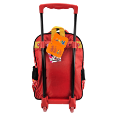 Mochila de Rodas Minnie Disney 3D Xeryus 11450 Vermelho Escolar