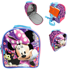 Mochila de Rodas Minnie Mouse Disney com Lancheira e Estojo Xeryus 11400