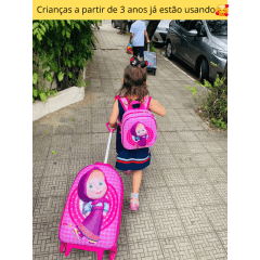 Mochila de Rodas Patrulha Canina 3D Com Lancheira Maxtoy 2993EM21