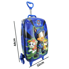 Mochila de Rodas Patrulha Canina 3D Com Lancheira Maxtoy 2993EM21