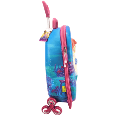 Mochila de Rodas Pequena Sereia Ariel 3D Com Lancheira Maxtoy 3855cm22