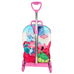 Mochila de Rodas Princesas Disney 3D Com Lancheira Maxtoy 3855AM22