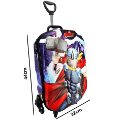 Mochila De Rodas Thor Vingadores 3D E Lancheira Maxtoy 3850FM23