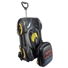 Mochila De Rodinha Batman Beware 3D Lancheira Maxtoy 2805am19