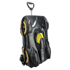 Mochila De Rodinha Batman Beware 3D Lancheira Maxtoy 2805am19