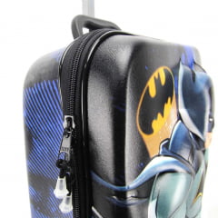 Mochila de Rodinha Batman Liga da Justiça 3D Com Lancheira Maxtoy 2813BM20