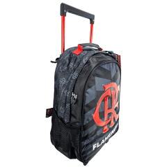 Mochila de Rodinha Flamengo Oficial com Lancheira Térmica e Estojo Triplo Xeryus 13550