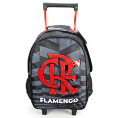 Mochila de Rodinha Flamengo Oficial com Lancheira Térmica e Estojo Triplo Xeryus 13550