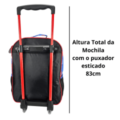 Mochila de Rodinha Miles Morales Aranha Verso com Lancheira e Estojo Xeryus 11680