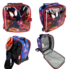 Mochila de Rodinha Miles Morales Aranha Verso com Lancheira e Estojo Xeryus 11680