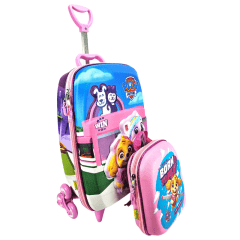 Mochila De Rodas Patrulha Canina 3D com Lancheira Maxtoy 2993dm21