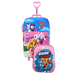 Mochila De Rodas Patrulha Canina 3D com Lancheira Maxtoy 2993dm21