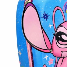 Kit Mochila de Rodinhas Angel e Stitch 3D Disney c/ Lancheira Maxtoy