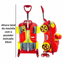 Kit Mochila de Rodinhas Homem de Ferro 3D c/ Lancheira Maxtoy Diplomata