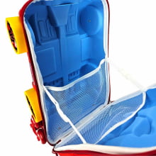 Kit Mochila de Rodinhas Homem de Ferro 3D c/ Lancheira Maxtoy Diplomata