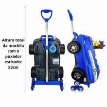 Kit Mochila de Rodinhas Patrulha Canina Chase 3D Carro c/ Lancheira Maxtoy