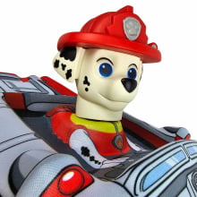 Kit Mochila de Rodinhas Patrulha Canina Marshall 3D Carro c/ Lancheira Maxtoy