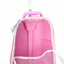 Kit Mochila de Rodinhas Patrulha Canina Skye 3D Nave c/ Lancheira Maxtoy