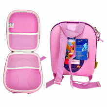 Kit Mochila de Rodinhas Patrulha Canina Skye 3D Nave c/ Lancheira Maxtoy