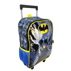 Mochilete Batman com Lancheira e Estojo Luxcel IC37922BM-AM