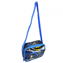 Mochilete Batman com Lancheira e Estojo Luxcel IC37922BM-AZ