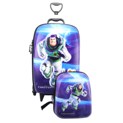 Mochilete Buzz Toy Story 3D com Lancheira Maxtoy 3852BM22