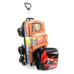 Mochilete Carros Tow Mater 3D com Lancheira Maxtoy 3851BM22