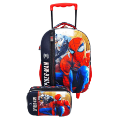 Mochilete Homem Aranha 3D Com Estojo Box Xeryus 10700