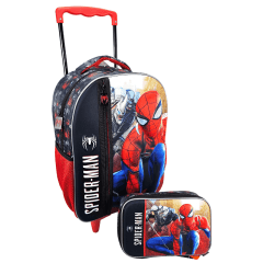 Mochilete Homem Aranha 3D Com Estojo Box Xeryus 10700