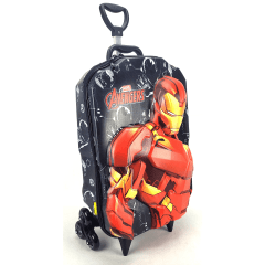 Mochilete Homem de Ferro 3D com Lancheira Maxtoy 3850BM22