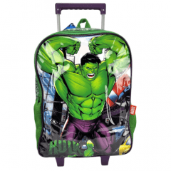 Mochilete Hulk Vingadores com Lancheira e Estojo Luxcel IC38002AG-VD