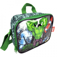 Mochilete Hulk Vingadores com Lancheira e Estojo Luxcel IC38002AG-VD