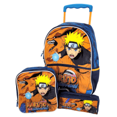 Mochilete Naruto Shippuden com Lancheia e Estojo Pacific 978C01