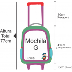 Mochilete Superman com Lancheira Térmica Luxcel IC37892SM-VM