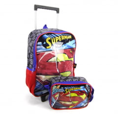 Mochilete Superman com Lancheira Térmica Luxcel IC37892SM-VM