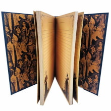 Caderno Colegial Vilãs Disney Animativa Brochura Premium - 160 Folhas