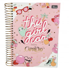 Caderno Capricho Universitário 20 Matérias 320 Fls Kit com 02 Unidades